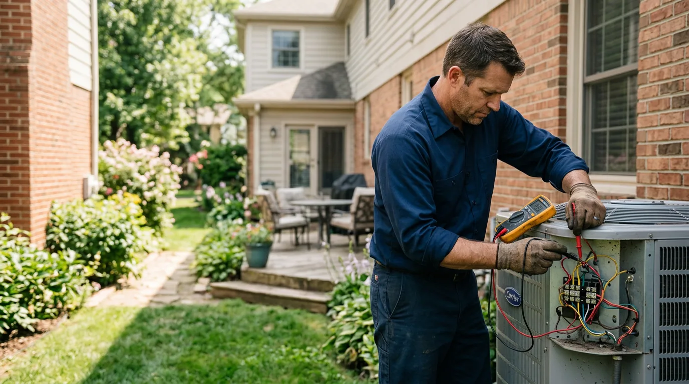 HVAC technician working near North Sutton, NH